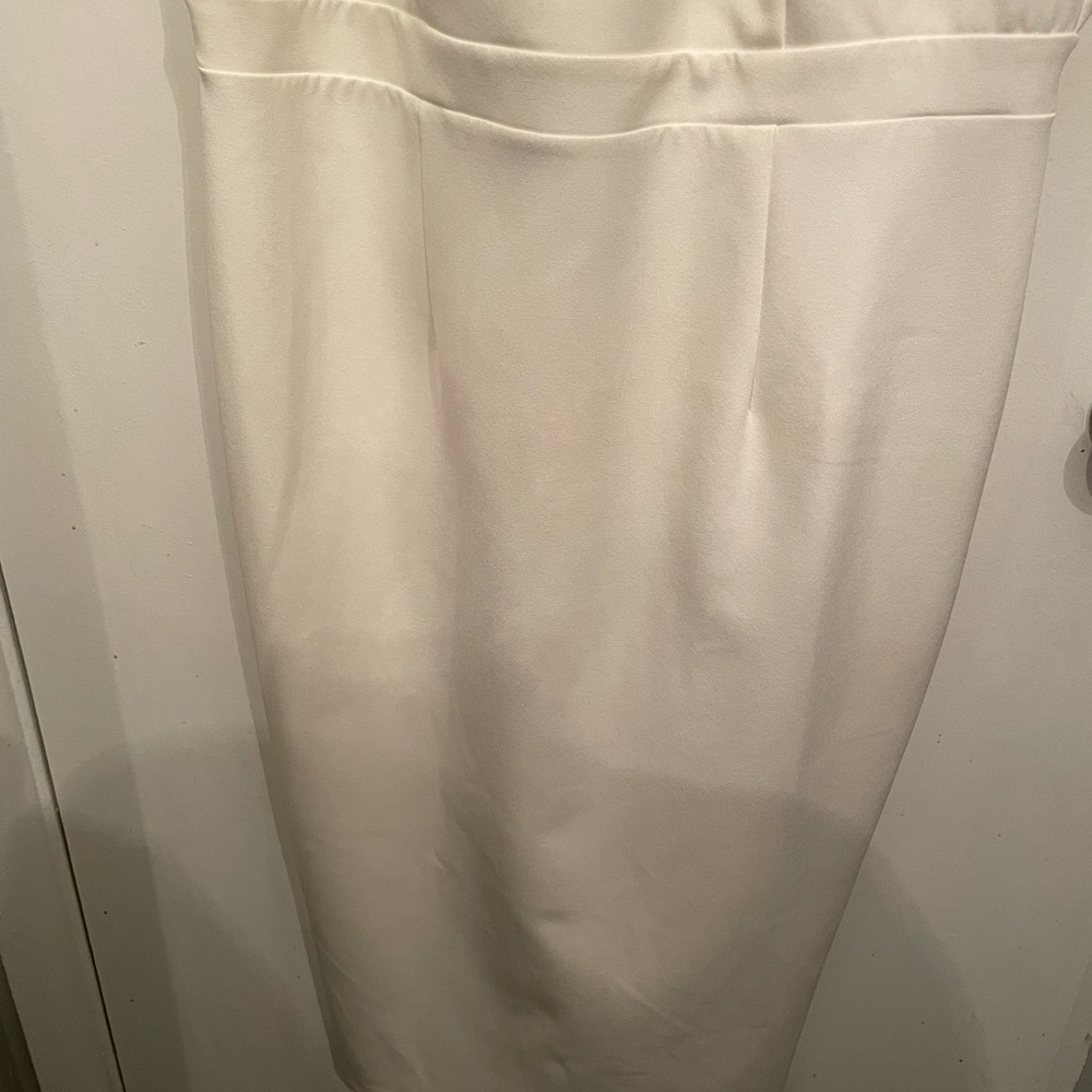 Cream off white dress midi for special nice quality material size 42 in European